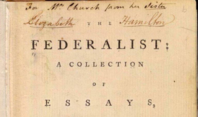 Picture of Cover of Original Federalist Papers